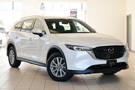 White 2023 Mazda CX-8 SUV G25 SPORT F