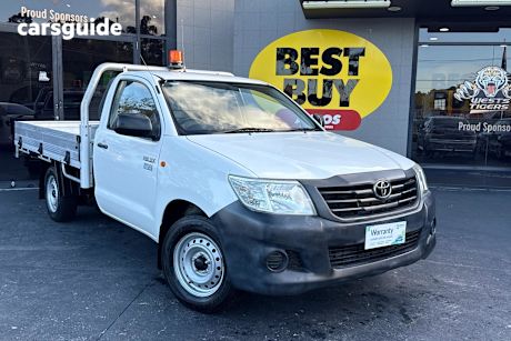 White 2013 Toyota Hilux Cab Chassis Workmate
