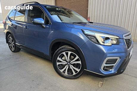 Blue 2021 Subaru Forester Wagon 2.5I Premium (Awd)