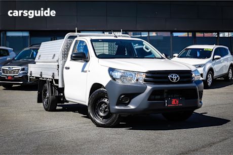 White 2016 Toyota Hilux Ute Tray WORKMATE R