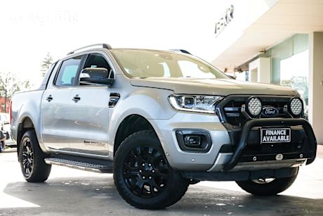 Silver 2020 Ford Ranger Double Cab Pick Up Wildtrak 2.0 (4X4)