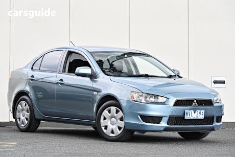 Blue 2008 Mitsubishi Lancer Sedan Es