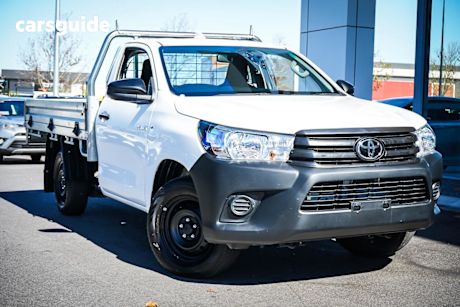 White 2024 Toyota Hilux Cab Chassis Workmate (4X2)