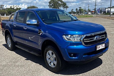 Blue 2019 Ford Ranger Ute Tray XLT 4X4