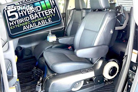 Black 2018 Toyota Alphard Commercial SR HYBRID WELCAB MOTORIZED CHAIR, SEAT OUT