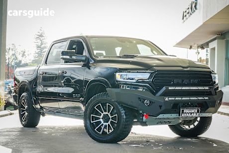 Black 2021 Ram 1500 Crew Cab Utility Laramie Rambox (Hybrid)