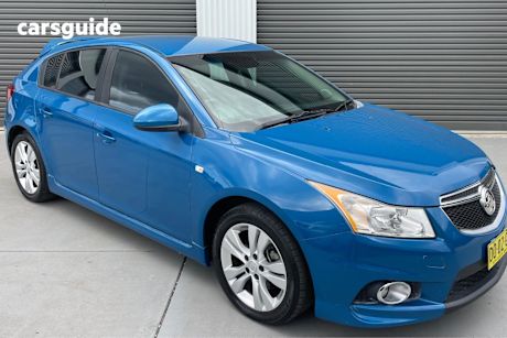Blue 2013 Holden Cruze Hatch SRI F