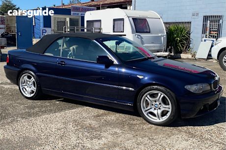 Blue 2003 BMW 330CI Convertible