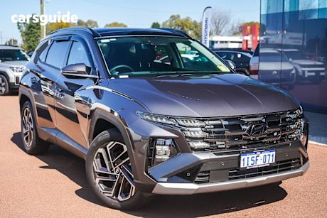 Grey 2025 Hyundai Tucson Wagon Premium Hybrid (Awd)