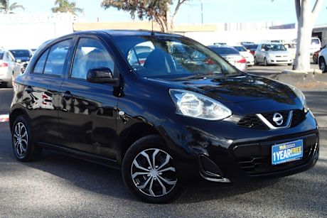 Black 2015 Nissan Micra Hatchback St
