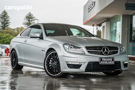 Silver 2012 Mercedes-Benz C63 Coupe Amg