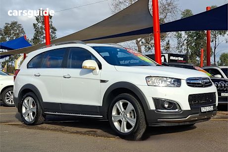White 2014 Holden Captiva Wagon 7 Ltz (4X4)