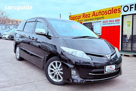 Black 2009 Toyota Estima Wagon