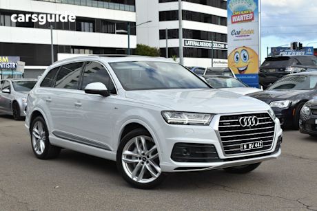 White 2017 Audi Q7 SUV TDI 4WD