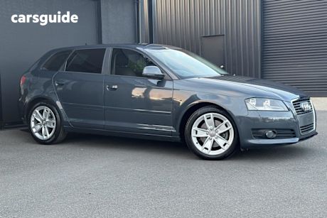 Grey 2009 Audi A3 Hatchback Sportback 2.0 Tdi Ambition