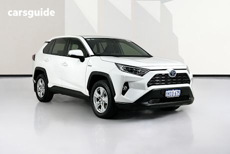 White 2021 Toyota RAV4 Wagon Gx (2Wd) Hybrid