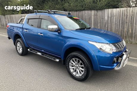 Blue 2015 Mitsubishi Triton Dual Cab Utility Gls (4X4)