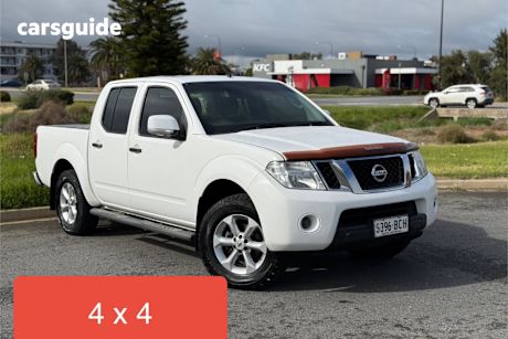 White 2014 Nissan Navara Ute Tray ST 4X4
