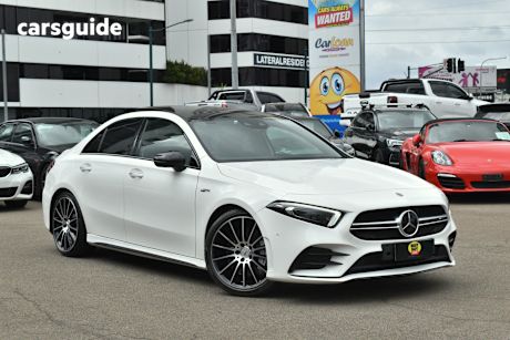 White 2020 Mercedes-Benz A-CLASS Sedan A35 AMG 4WD