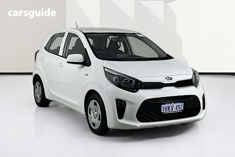 White 2021 Kia Picanto Hatchback S (Pe)