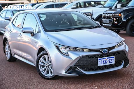 Silver 2024 Toyota Corolla Hatchback Ascent Sport Hybrid