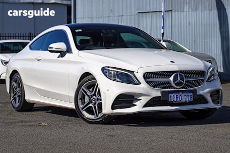 White 2019 Mercedes-Benz C-CLASS Coupe C200 R