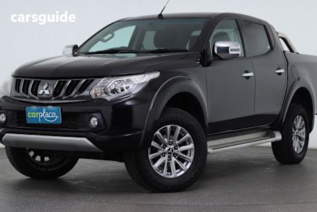 Black 2017 Mitsubishi Triton Dual Cab Utility Gls (4X4)