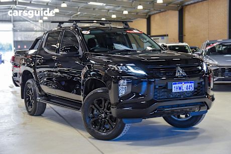 Black 2022 Mitsubishi Triton Ute Tray GSR 4X4
