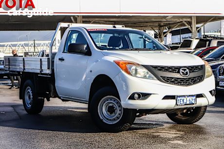 White 2013 Mazda BT-50 Cab Chassis Xt (4X2)
