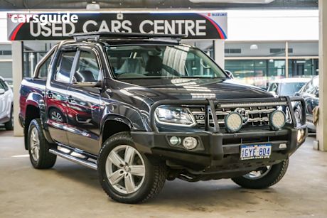 Blue 2019 Volkswagen Amarok Ute Tray TDI550 HIGHLINE 4X4