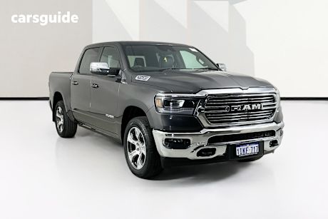 Grey 2024 Ram 1500 Crew Cab Utility Laramie (W/Sunroof) Mhev