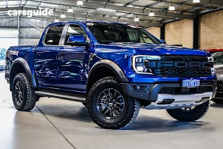 Blue 2024 Ford Ranger Ute Tray RAPTOR 4X4