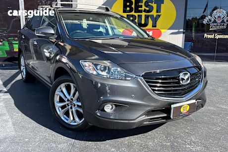 Grey 2013 Mazda CX-9 SUV LUXURY F