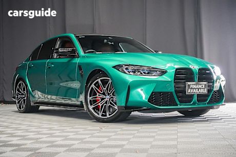 Green 2022 BMW M3 Sedan