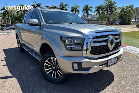 Silver 2024 GWM Cannon Alpha Dual Cab Utility Ultra Hybrid (4X4)