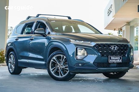 Grey 2018 Hyundai Santa FE Wagon Highlander Crdi Satin Awd