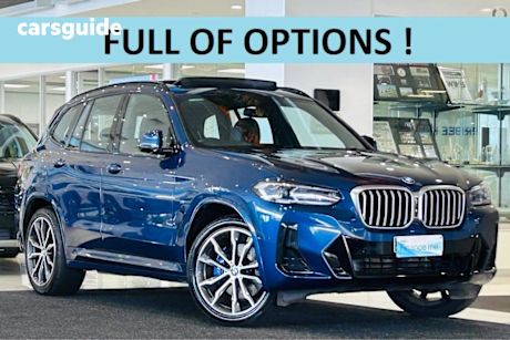 Blue 2022 BMW X3 Wagon Xdrive30I M Sport