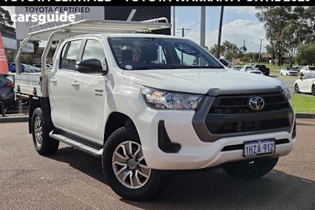 White 2023 Toyota Hilux Cab Chassis Sr (4X4)