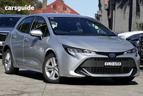 Silver 2020 Toyota Corolla Hatchback Ascent Sport Hybrid