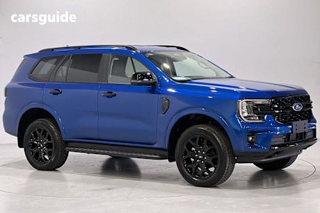 Blue 2025 Ford Everest SUV SPORT R
