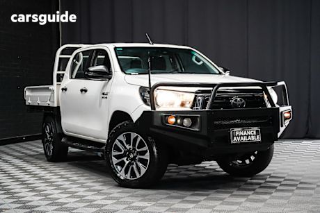 White 2020 Toyota Hilux Double Cab Chassis Sr (4X4)