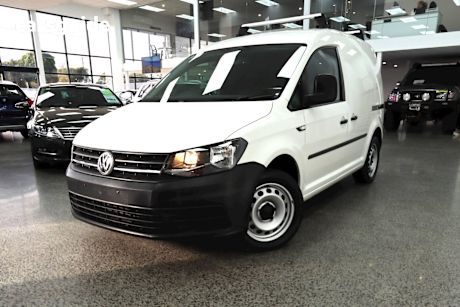 White 2019 Volkswagen Caddy Commercial TSI220 F