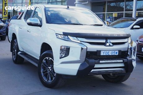 White 2019 Mitsubishi Triton Double Cab Pick Up Gls (4X4) Premium