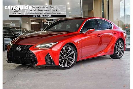Red 2021 Lexus IS350 Sedan F Sport