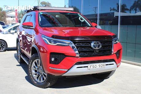 Red 2022 Toyota Fortuner SUV