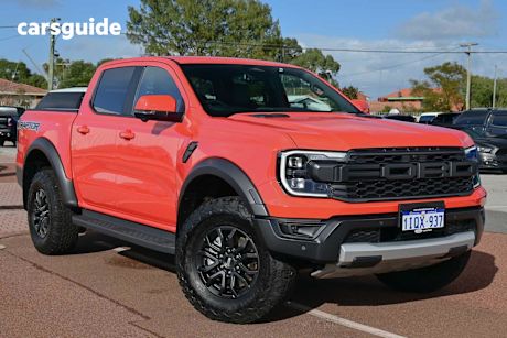 Orange 2025 Ford Ranger Ute Tray RAPTOR 4X4