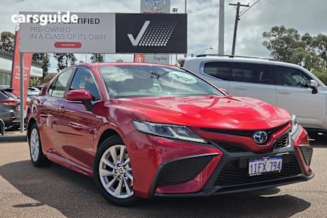Red 2024 Toyota Camry Sedan Ascent Sport Hybrid