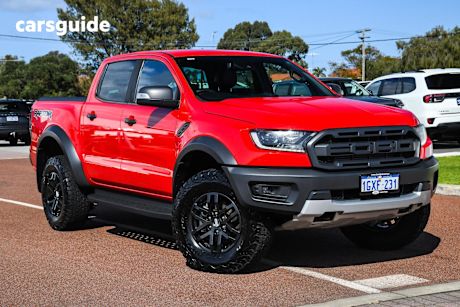 Red 2019 Ford Ranger Ute Tray RAPTOR 4X4