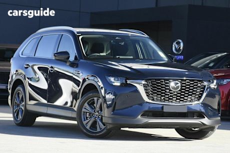 Blue 2024 Mazda CX-80 Wagon G40E Pure