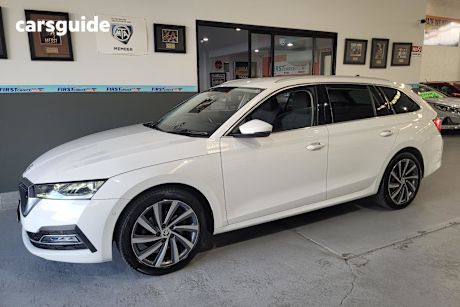 White 2022 Skoda Octavia Wagon Style